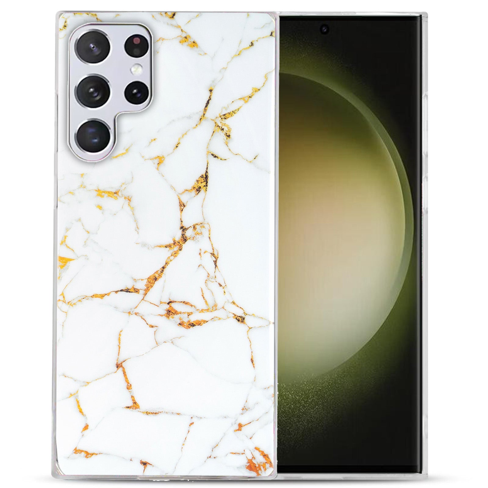 For Samsung Galaxy S23 Ultra IMD Marble Pattern Anti-collision TPU Case Back Protector Phone Cover For Samsung Galaxy S23 Ultra IMD Marble Pattern Anti-collision TPU Case Back Protector Phone Cover